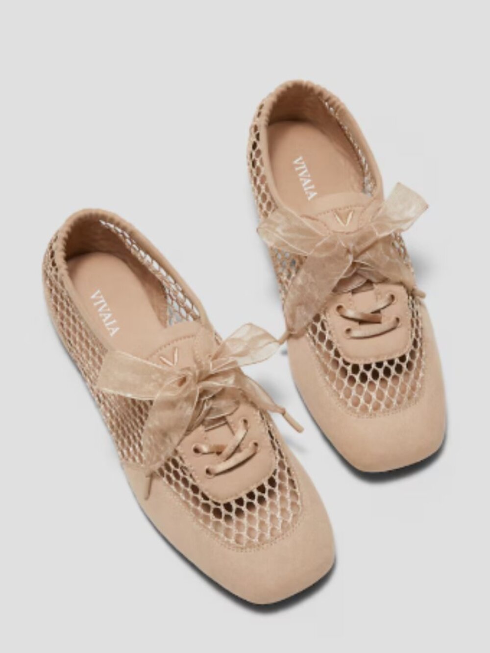 Vivaia Christina Tan Mesh Sneakerinas NWT Size 7.5